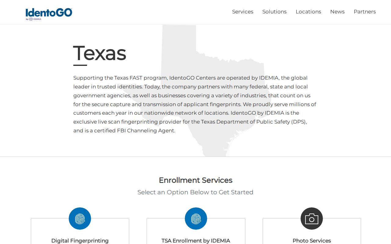 Trinity County criminal history Texas fingerprint appointment locator